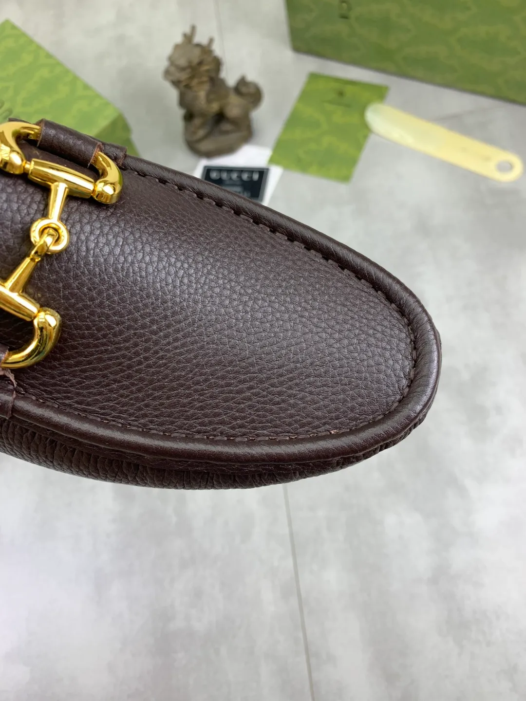 Men's men's shoes💰P360💰[New style]🆘[GUCCI] New classic beanie shoes; Hong Kong original top quality, exquisite craftsmanship, top quality💪🏼High-end boutique men's beanie shoes, British fashion style 🎈The upper is made of Italian imported calfskin🔥, comfortable and breathable, fully imported soft pigskin lining, lazy slip-on Loaf style This fabric is made of 🇮🇹🎈, which is suitable for drivers to drive, and the original non-slip and wear-resistant rubber outsole 🎈Number of codes: 38-45 Multi-color 🉑️ to choose from